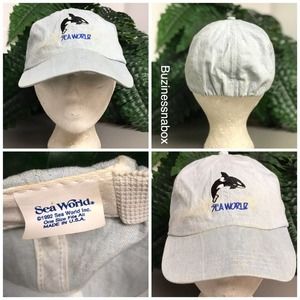 Vtg 1992 Sea World Shamu Fitted Hat